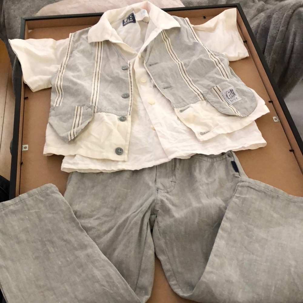 Boys Jean Bourget 3pc outfit made in France sz5